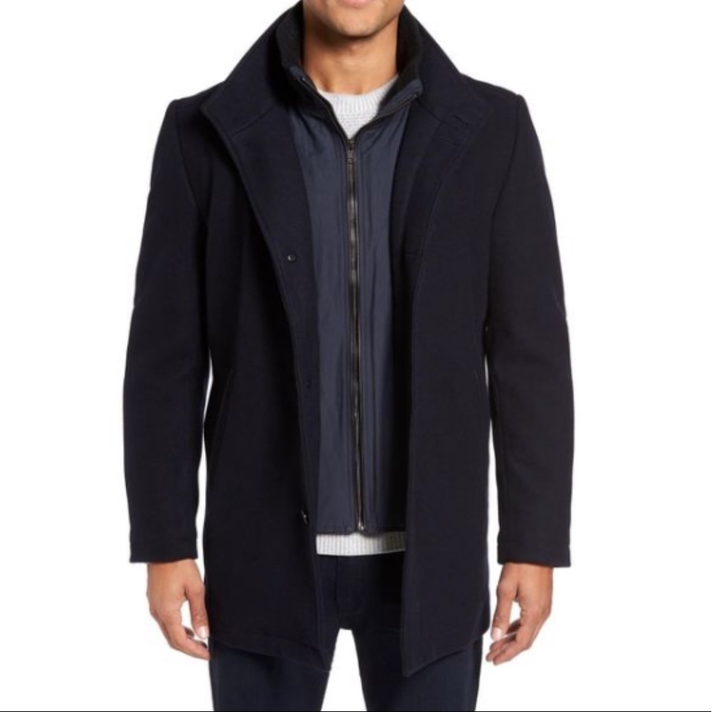 Vince Camuto like new Black Car coat sz M